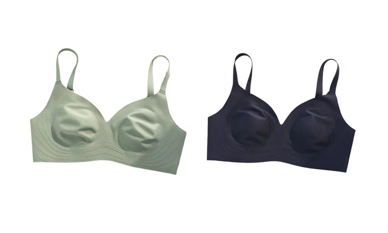 2306 NEW Rabbit Ear Ice Silk No Steel Ring No Trace Bra 7305LA