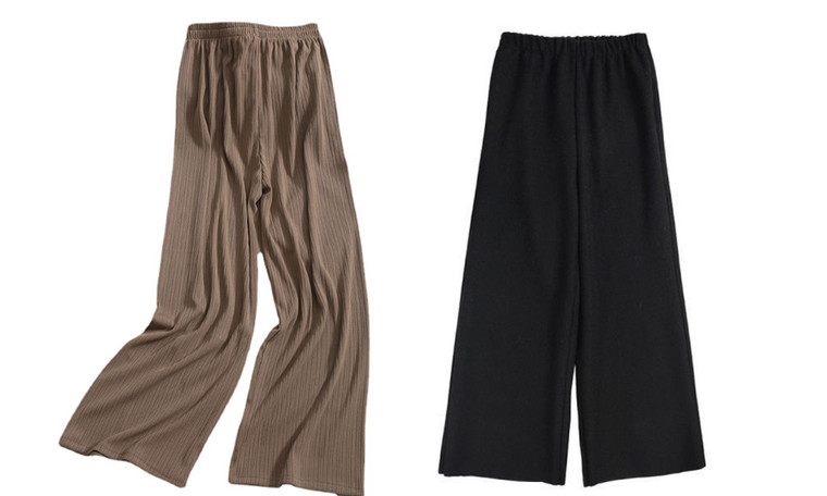 2306 NEW Women's Ice Silk Sagging Wide Leg Pants 7318 LA