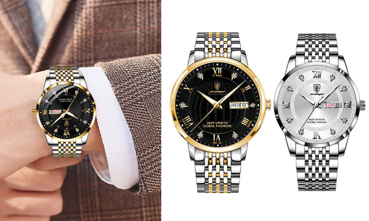 2306 NEW Men's Watch Waterproof Luminous Calendar Quartz  7323