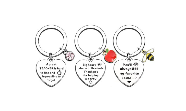 2306 NEW 3PC Graduation Season Gift Teacher's Day Keychain 7342LA