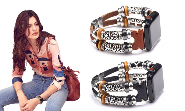 2306 NEW Leather Apple Watch Strap Smart Watch Accessories 7403LA