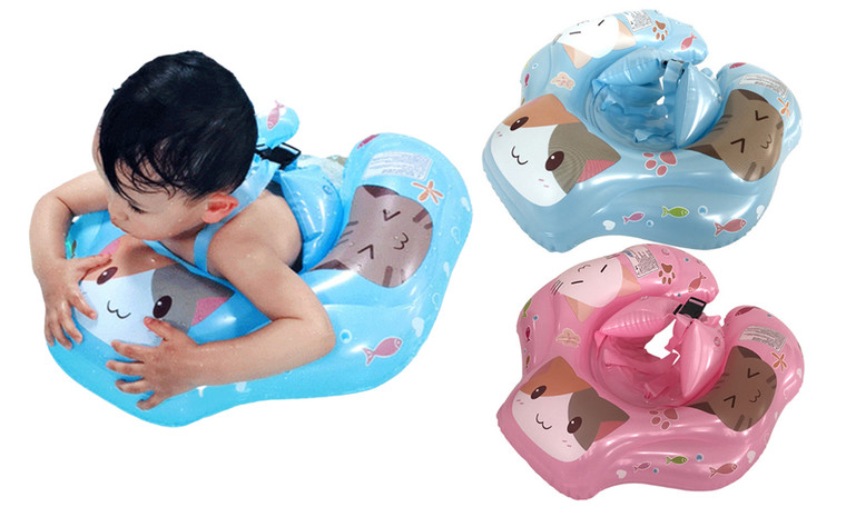2306 NEW Children's lap Swim ring cartoon inflatable swimming circle baby underarm circle 7407