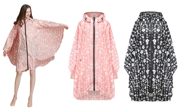 2306 NEW Fashion Slim Fit Zipper Adult Raincoat 7420LA