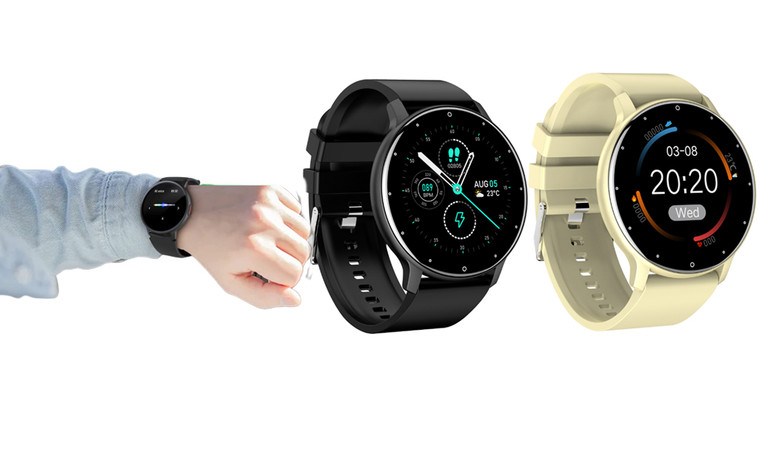 2306 NEW ZL02D Round Screen Smart Watch Heart Rate, Blood Pressure, Sleep, Step Exercise Women's Men's Watch Ring 7451