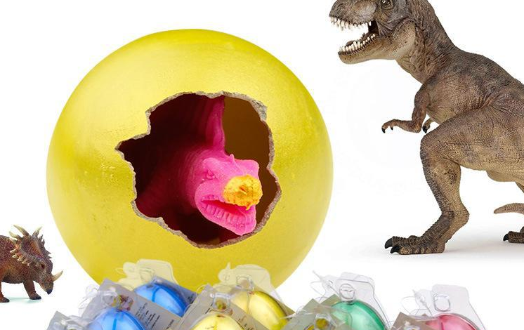 Pair of Hatching Dinosaur Egg 3+ Years Kids Magic Growing Pet 