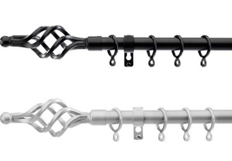 Extendable Metal Curtains Rod 1.7m-2.5m
