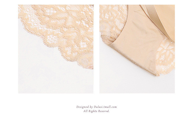 Pack of 3 Sexy Floral Lace Seamless Silk Underwear