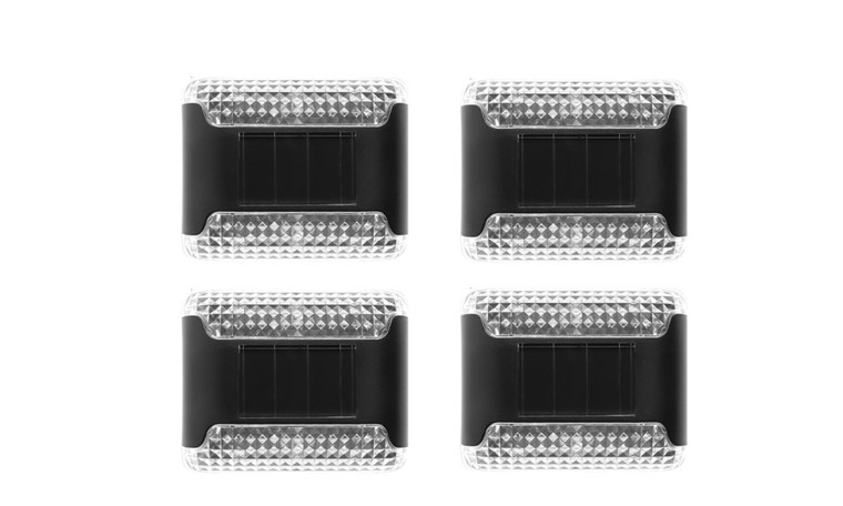 2308 NEW 4PC solar lamp waterproof outdoor wall lamp landscape lamp 7913