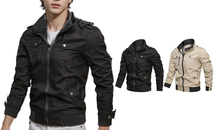 2308 NEW Autumn and winter men's work casual jacket 7976