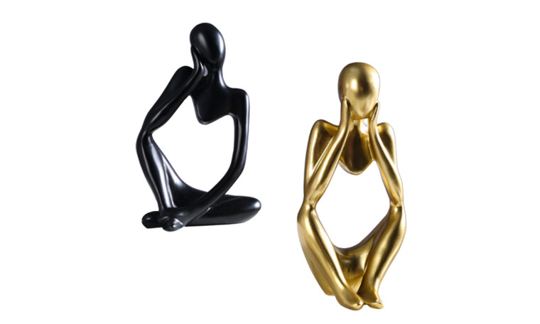 2308 NEW 2PC Mini Abstract Character Decoration Home Decoration 7988