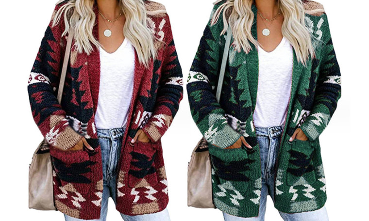 2308 NEW Halloween Sweater Christmas Printed Knitted Cardigan 8106LA