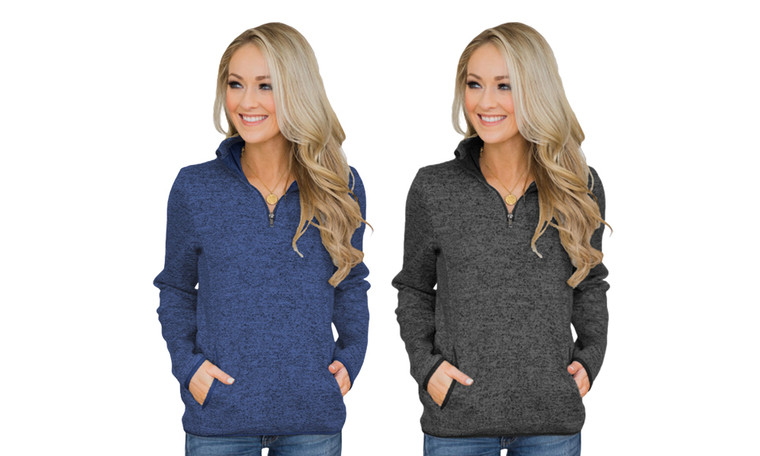 2309 NEW Autumn and Winter Pullover Women's Solid Color Versatile Long Sleeve Standing Neck Zipper Sweater Top 8110 la