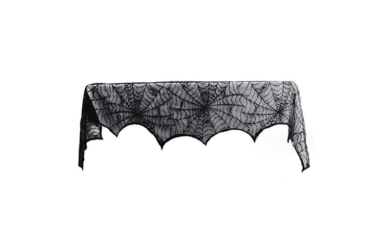 2309 NEW Halloween black lace mesh stove towel decoration 8203 la