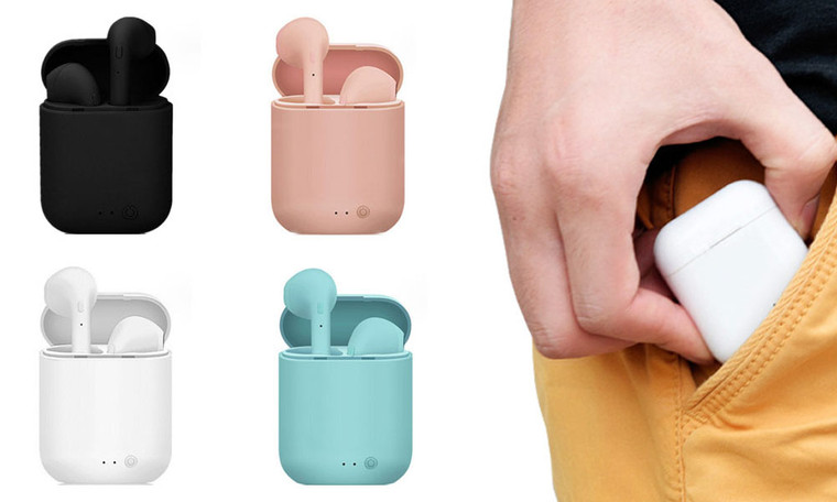 2310  NEW   Macaron Mini2 Bluetooth Headset Double -Eared Stereo Motion 5.0 Wireless Headset  7632