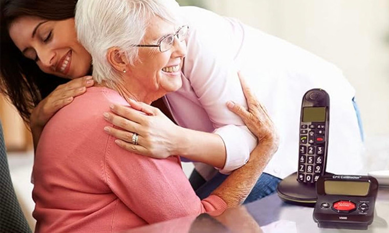 CPR V5000 Call Blocker for Landline Phones – Stop All Unwanted Nuisance Calls at a Touch of a Button - Works With Your Existing Home Phone