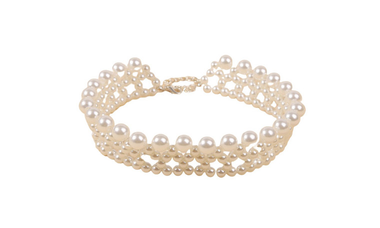 2311 NEW Bohemian Personalized Handwoven Pearl Collar Necklace 8298LA