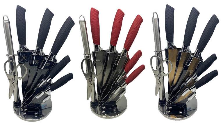 Lovii Lite 8-Piece Knife Set With Stand