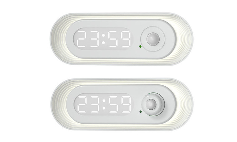 2312 NEW Time human body sensing light magnetic suction dimming dual color temperature small night light USB charging LED light 8356