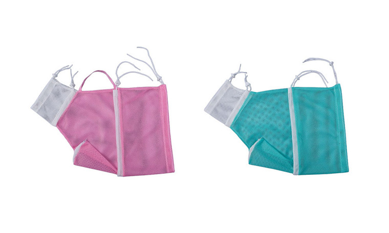 2401  NEW 2PCS Cat Shower Net Bag  Breathable Multifunctional Adjustable Anti-Bite and Anti-Scratch Restraint Bag Cat Grooming Bag  7681