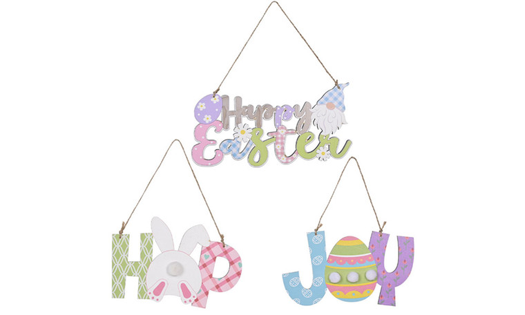 2403 Easter decorations, wooden pendants, Easter rabbit egg pendants, pendants 8378LA