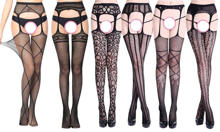 NEW Girls' Hanging Stockings Hollow Net Stockings 4/6/12PCS 7698