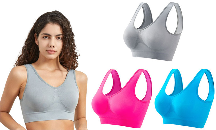 2405NEW-2PCS No steel ring sexy gathers beautiful back yoga vest6957