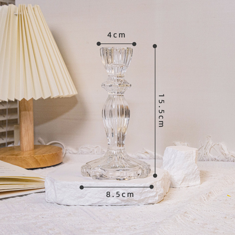 2405NEW-French retro crystal candlestick6981