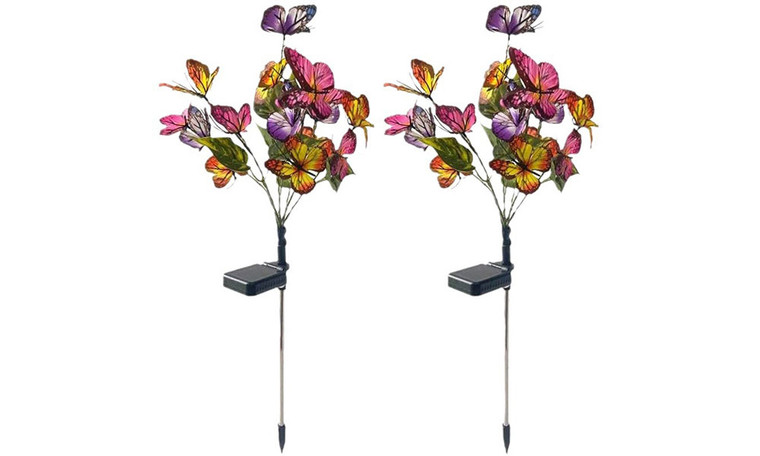 2310NEW-Solar powered butterfly tree firefly artificial flower6982