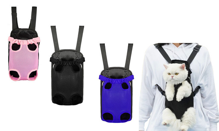 2406 NEW Portable pet chest bag for outdoor use, mesh breathable backpack 8623LA