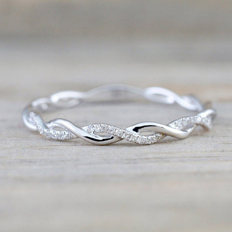 2406New-Zirconia Twisted Rope Ring8710