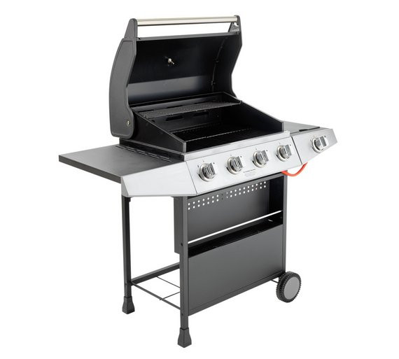 Premium 4 Burner Gas BBQ With Side Burner - Store Pickup
