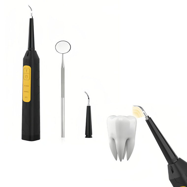 2407 NEW Dental calculus remover with three levels of adjustment, portable electric ultrasonic dental cleaner for home use  8902