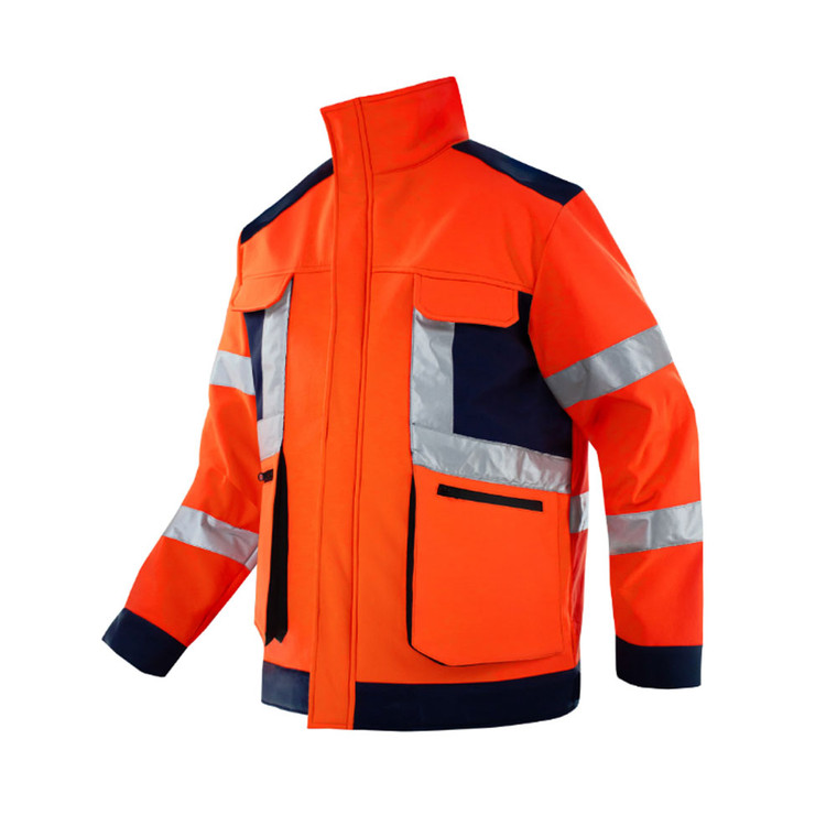 NEW  2408 Reflective safety highway administration gas station shipping construction construction site suit work clothes jacket  8536