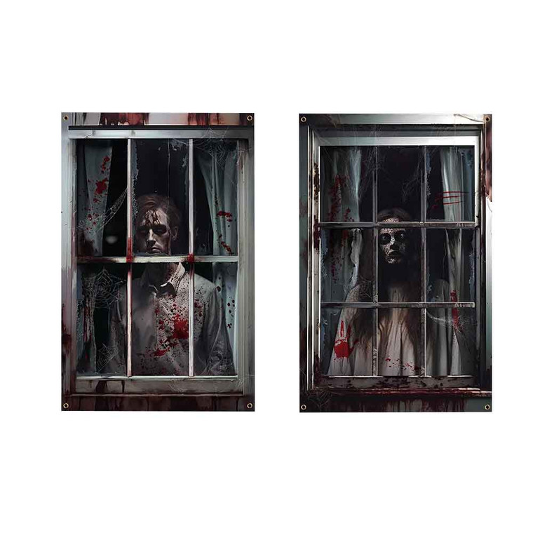 2408NEW-Halloween Horror Curtain Decoration 8737