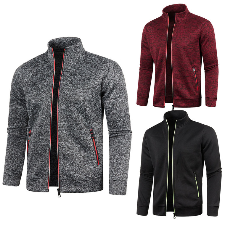 NEW  2409 Men's zip-up sweater jacket ZW119  8552