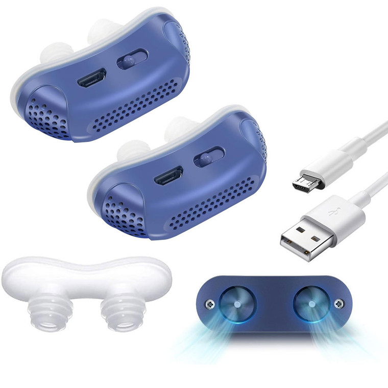 NEW  2409 2pcs  Anti Snoring Devices Double Vortex Anti Snoring Device Adjustable and Breathable 8567