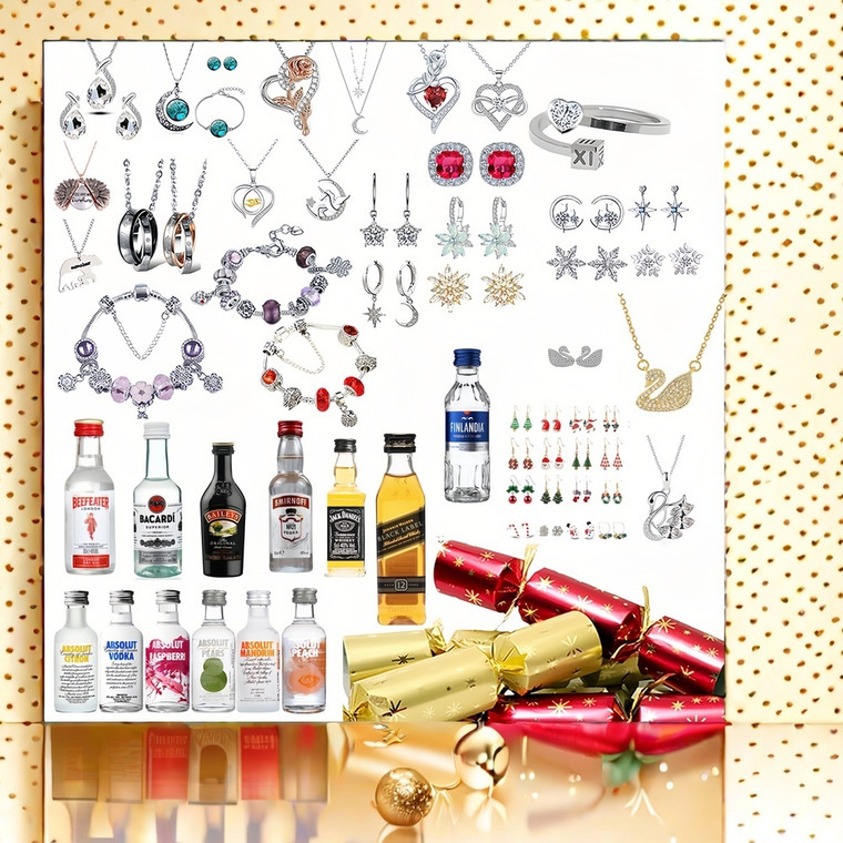 NEW  2410  Premium Aurelis Crystal Elements Heart Ring Jewellery Crackers And Alcohol 6-12PCS  8568