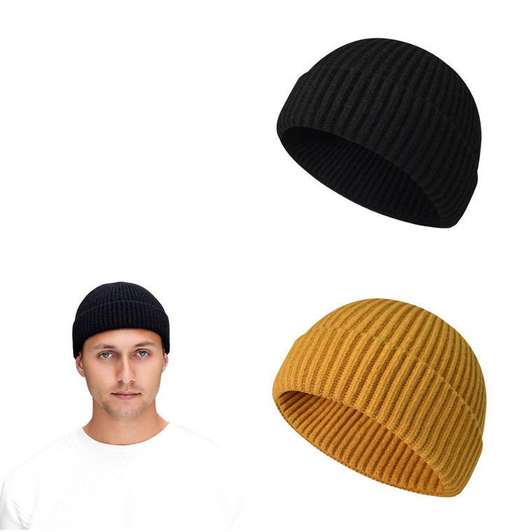 2411 New Autumn and winter solid color melon skin hat 8987