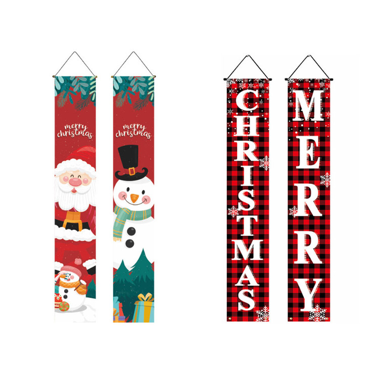 2411 New 2 pairs holiday party decoration Christmas couplets 8995