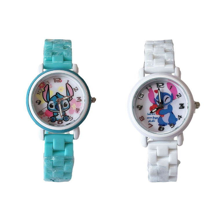 2411 New Stitch Cartoon Waterproof Ceramic Strap Watch 8998