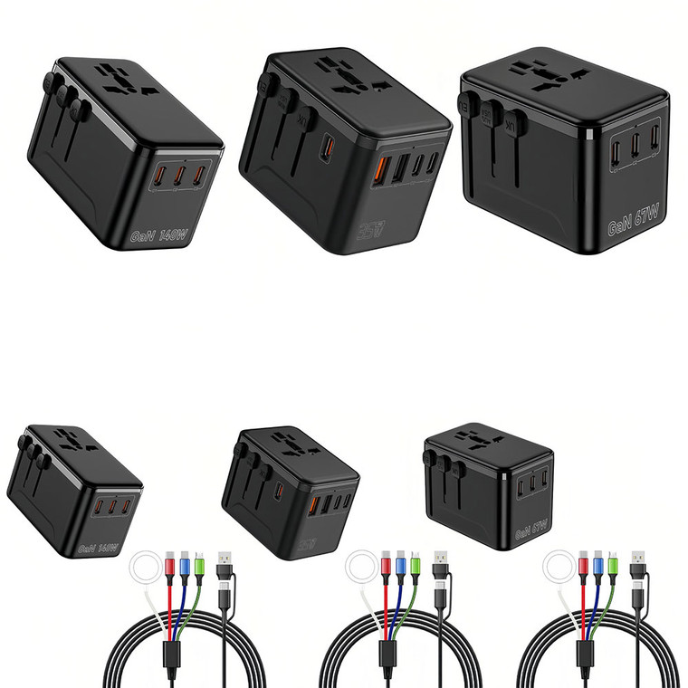 NEW  2503 Universal Travel Adapter International Plug Adaptor  USB A and  USB C Charging Ports(Type C, G, A, I)  9060