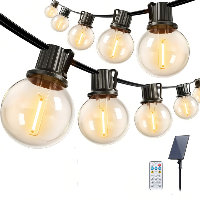 NEW  2503 G40 Solar String Lights Outdoor with Remote 50 LED Waterproof Solar String Lights  9083