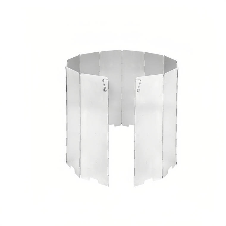 NEW  2504  Outdoor Camping Stove Wind Shield Foldable With Latch   9406