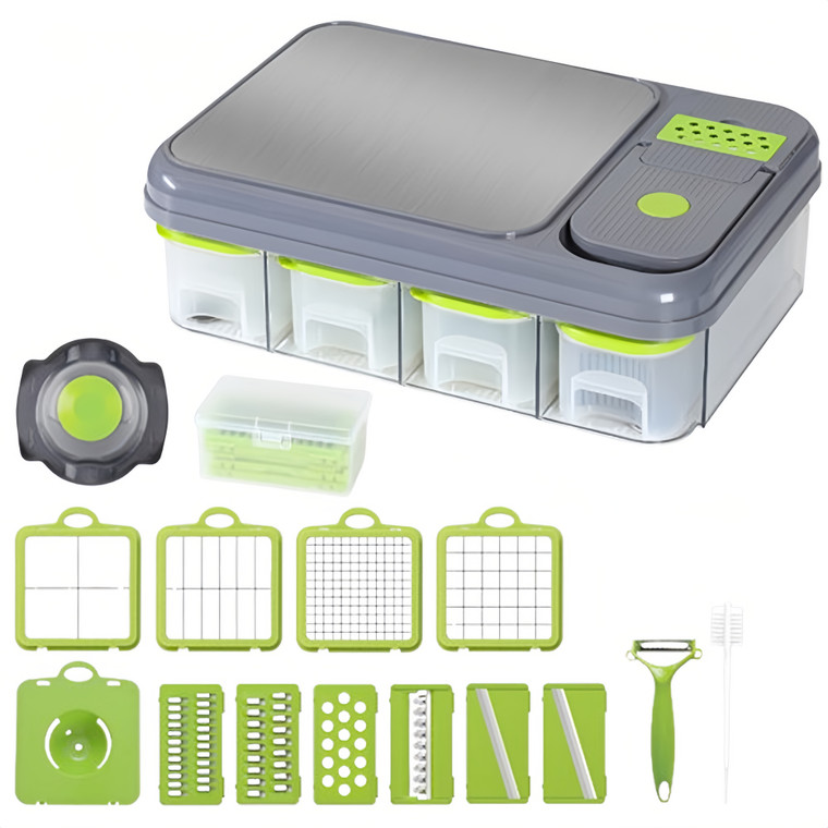 NEW  2503  Multifunctional Chopping Board Vegetable Cutter Fruit Cutter Dice Cutter    9090