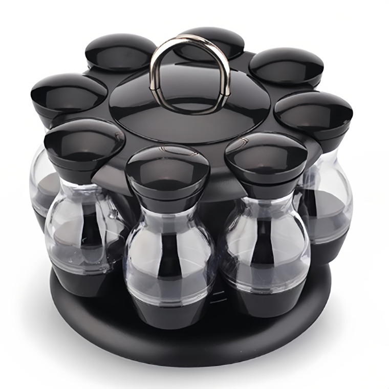 NEW  2504 Rotating seasoning rack seasoning bottle set 9318