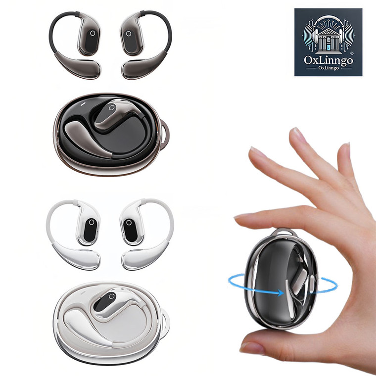 NEW  2505 OxLinngo  XG99 AI Translation Rotating Wireless Bluetooth Headset With Long Battery Life And No Earplugs  9604