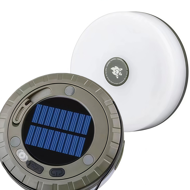 NEW 2508 Solar powered outdoor waterproof portable camping light with color and warmth in one 9366