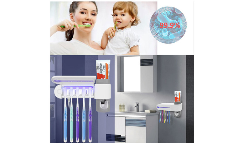 UV Light Toothbrush Sterilizer Box Ultraviolet Antibacterial Toothbrush Cleaner