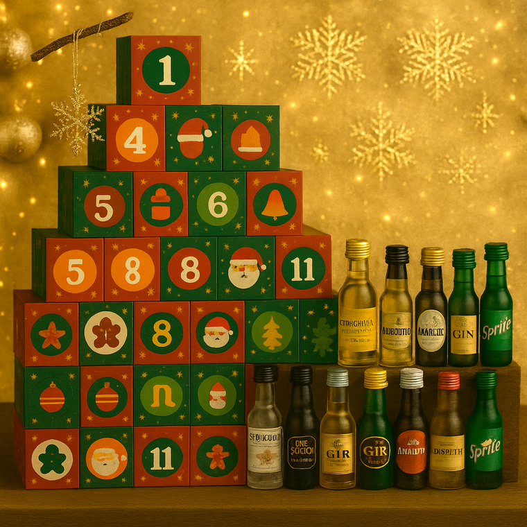 12 Or 24 Cocktails & Spirits Christmas Advent Calendar
