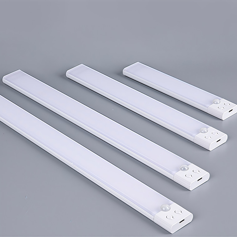 NEW 2508 Three-level LED charging smart human body sensing cabinet long strip light 9383